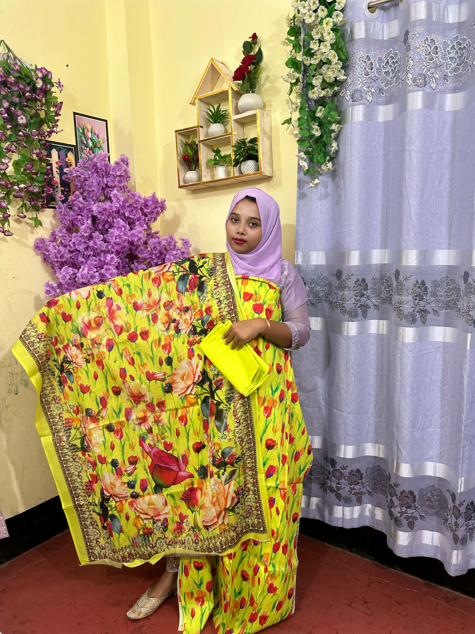 🌸জমজম সুইস কটন থ্রি পিস – প্রিমিয়াম এলিগেন্স কালেকশন 🌸b