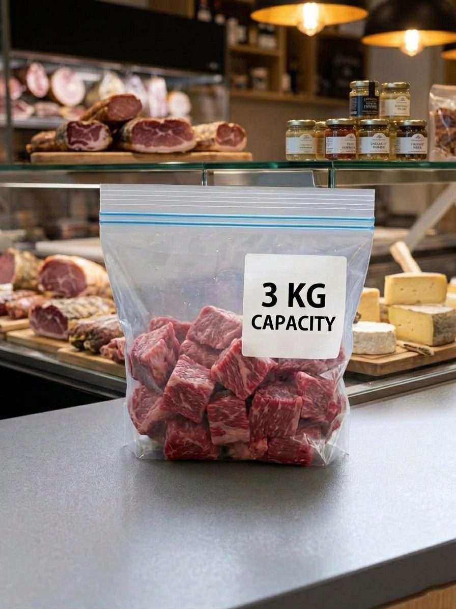 Meat Zipper Poly Bags 25 Pcs (3KG)