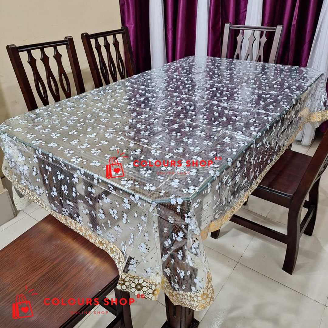 6 Seat pvc dining table cloth c